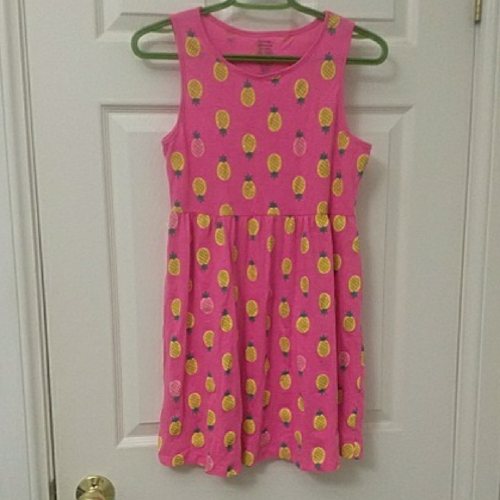 George Pink Dress with Pineapple Pattern